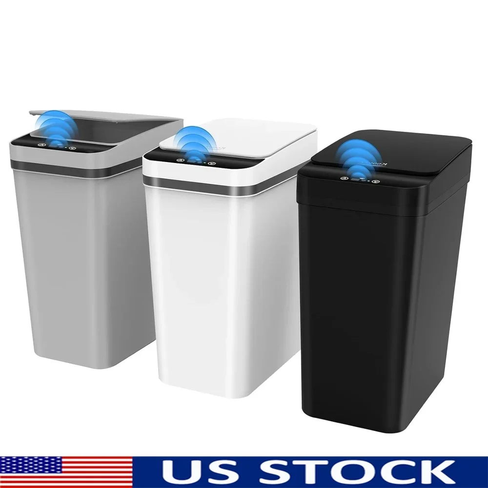 3 Pack 2.5 Gallon Touchless Motion Sensor Trash Can Automatic Slim Bathroom Garbage Bin Dog Proof Indoor Wastebasket
3 Pack 2.5 Gallon Touchless Motion Sensor Trash Can Automatic Slim Bathroom Garbage Bin Dog Proof Indoor Wastebasket