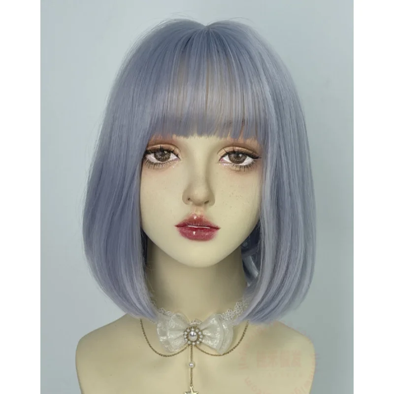 Women Lady Trendy Party Function Fringe Blue Grey Medium Short BOB Hair Wigs
Women Lady Trendy Party Function Fringe Blue Grey Medium Short BOB Hair Wigs