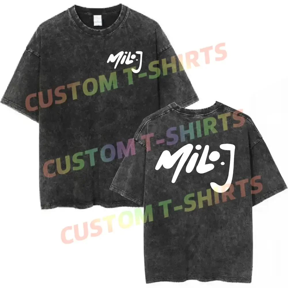 Rapper Milo J Logo Vintage Washed T Shirts Men Women Clothing Harajuku Hip Hop T-shirt Cotton Short Slevee T-shirts Streetwear
Rapper Milo J Logo Vintage Washed T Shirts Men Women Clothing Harajuku Hip Hop T-shirt Cotton Short Slevee T-shirts Streetwear