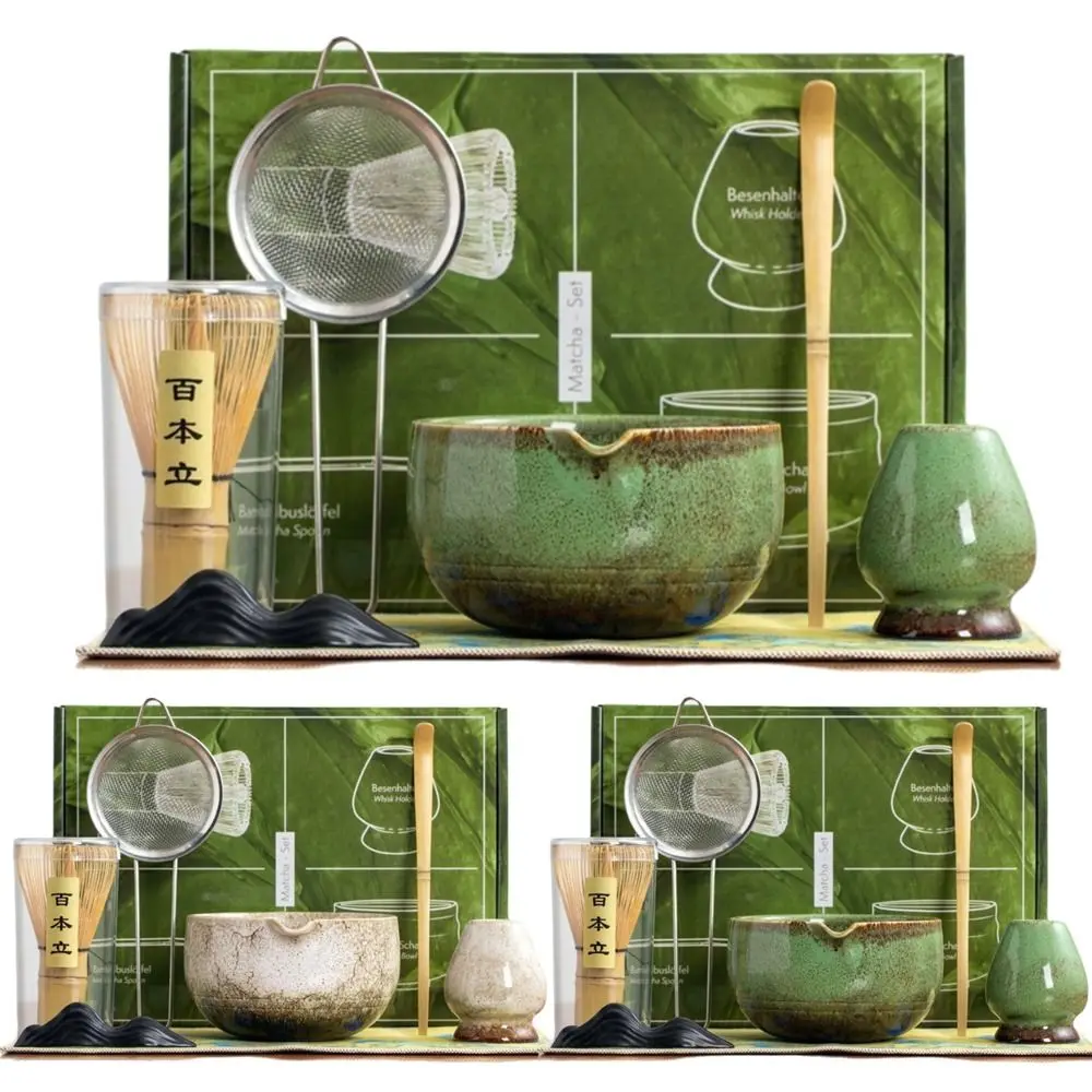 7PCS New Bamboo Ceramic Matcha Tea Set Reusable Traditional Stirring Brush Green Tea Whisk Tea-making Tools
7PCS New Bamboo Ceramic Matcha Tea Set Reusable Traditional Stirring Brush Green Tea Whisk Tea-making Tools