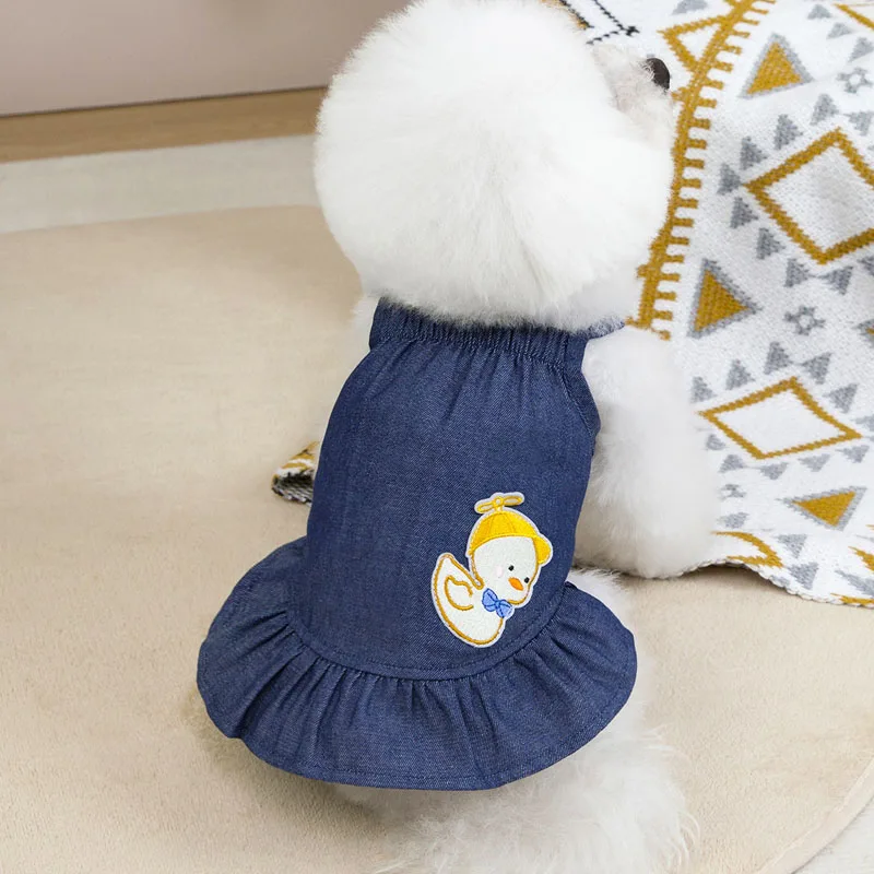Lovely Sling Puppy Clothes Summer Blue Denim Dog Dress Girls Suspender Hoodie Skirt For Small Medium Dogs Clothes Chihuahua Pug
Lovely Sling Puppy Clothes Summer Blue Denim Dog Dress Girls Suspender Hoodie Skirt For Small Medium Dogs Clothes Chihuahua Pug