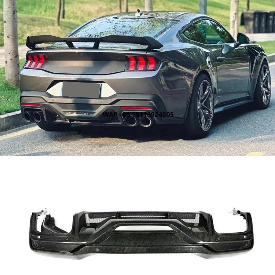 Carbon Fiber Car Rear Diffuser for 2024 + Mustang Dark Horse Replacement Rear Bumper Lip Diffuser Spoiler Splitter Bodykit
Carbon Fiber Car Rear Diffuser for 2024 + Mustang Dark Horse Replacement Rear Bumper Lip Diffuser Spoiler Splitter Bodykit