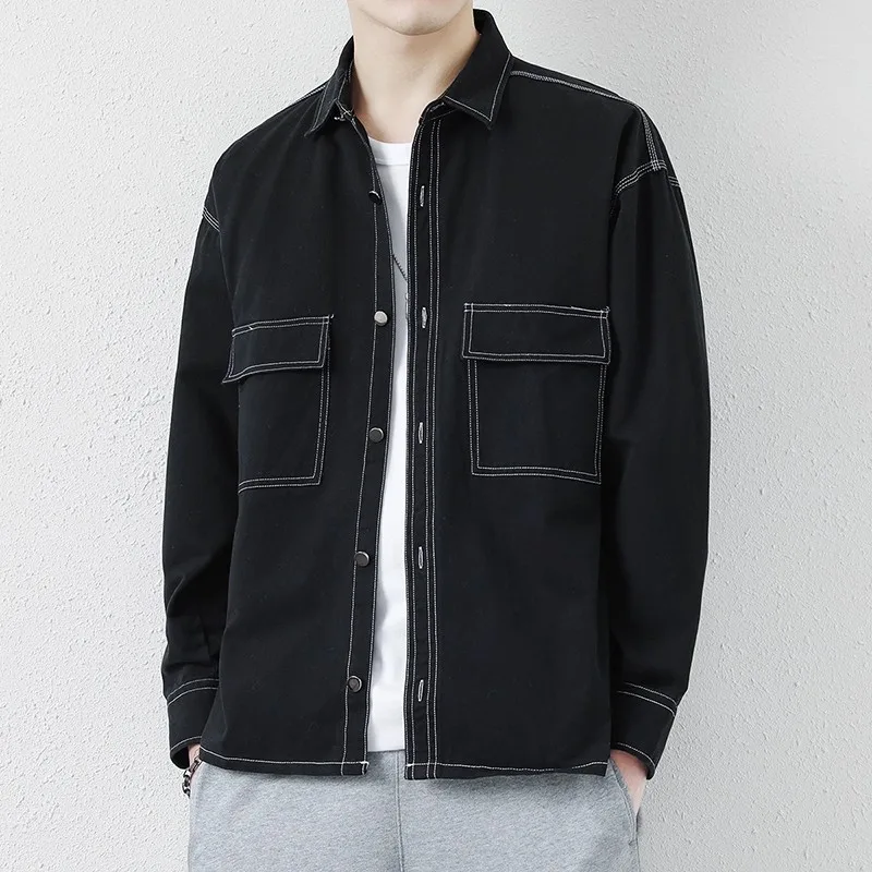 Мужская хлопковая повседневная рубашка с длинным рукавом, весенне-осенняя модная рабочая одежда, свободная верхняя одежда, молодежная стильная одежда, весна 2024, модная коллекция
Мужская хлопковая повседневная рубашка с длинным рукавом, весенне-осенняя модная рабочая одежда, свободная верхняя одежда, молодежная стильная одежда, весна 2024, модная коллекция