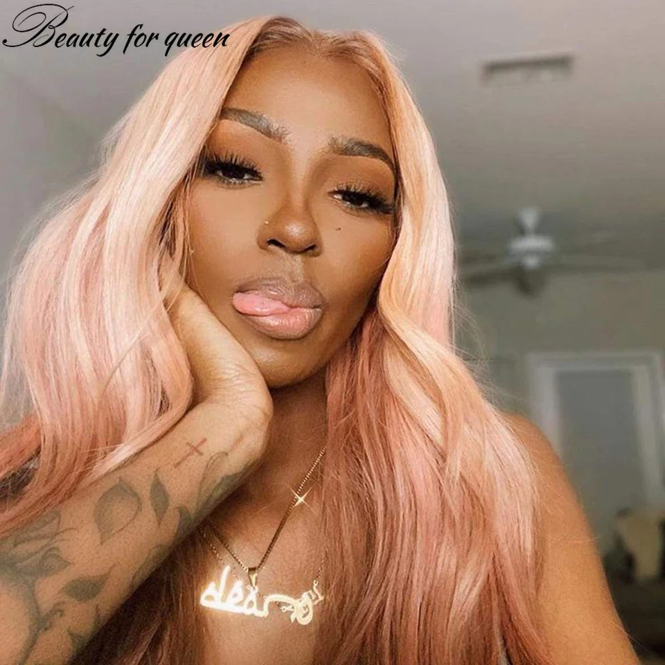 Brazilian Human Hair Wig Colored 13x4 Pink Brown Body Wave 200 Density Transparent Lace Frontal Wigs For Women Wear And Go
Brazilian Human Hair Wig Colored 13x4 Pink Brown Body Wave 200 Density Transparent Lace Frontal Wigs For Women Wear And Go