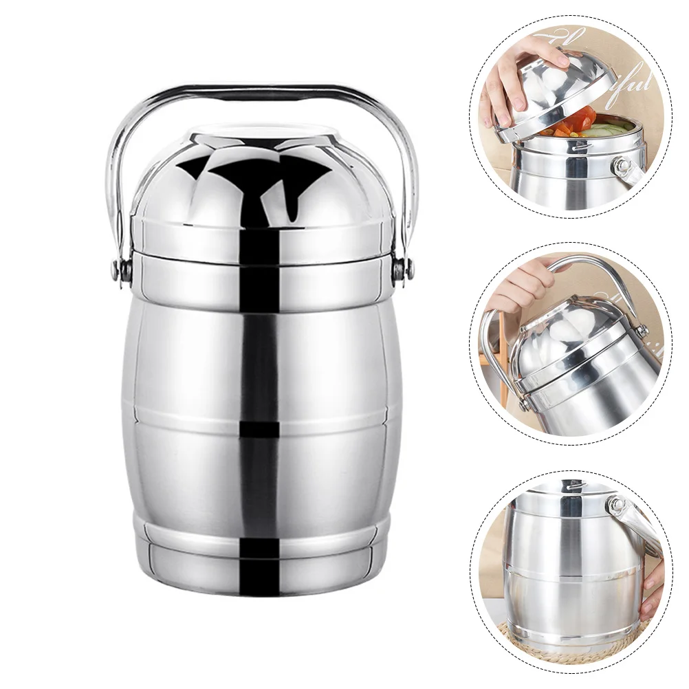 1 set Stainless Steel Thermal Lunch Box Leakproof Insulated Food Storage Container for Work School Family Picnic Use
1 set Stainless Steel Thermal Lunch Box Leakproof Insulated Food Storage Container for Work School Family Picnic Use