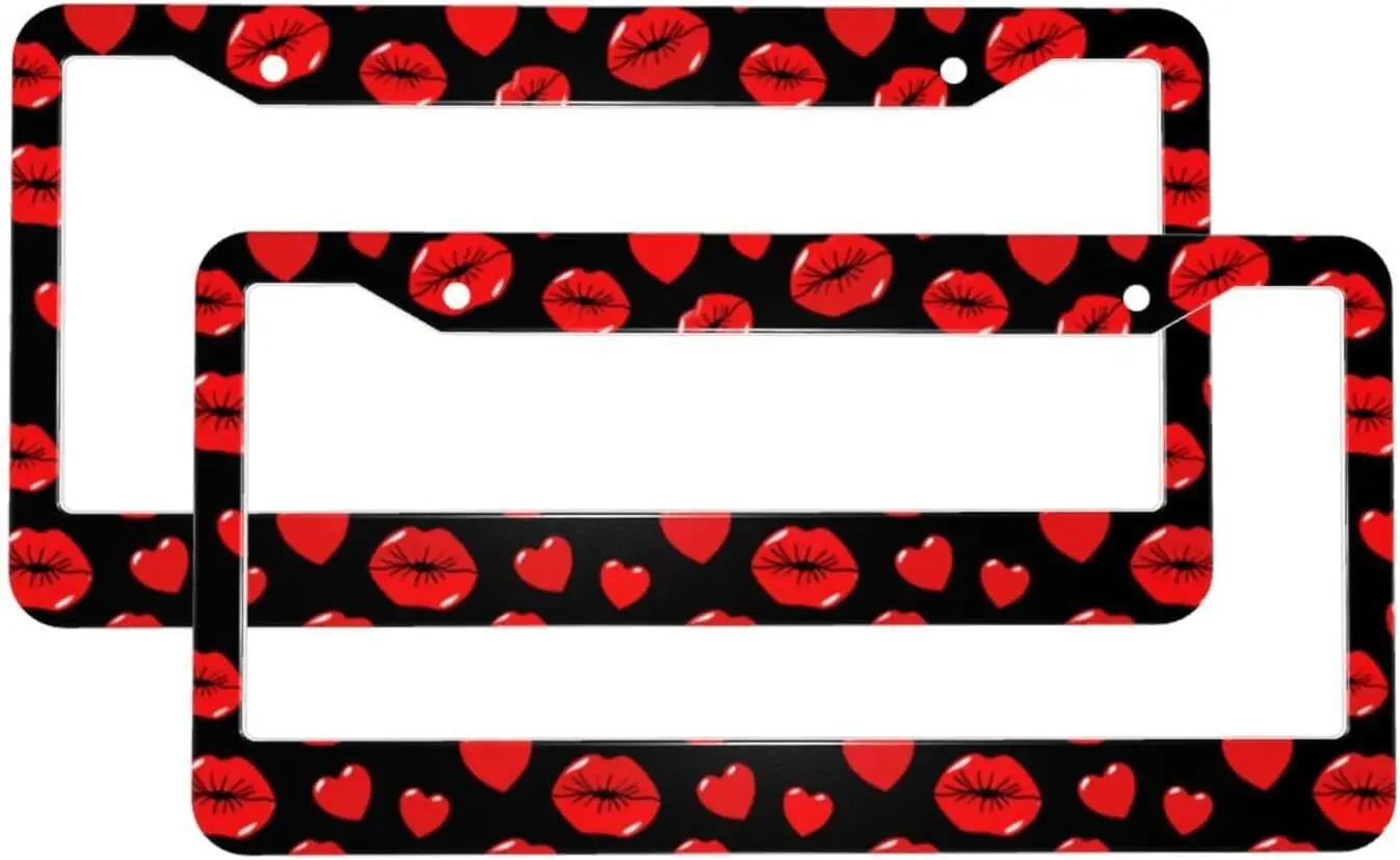 Heart Pattern License Plate Frame Holder Cover Car Accessories, Aluminum Car Tag Frame with 2 Holes and Screws
Heart Pattern License Plate Frame Holder Cover Car Accessories, Aluminum Car Tag Frame with 2 Holes and Screws