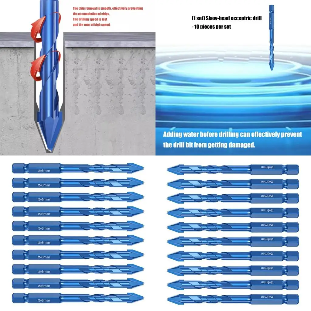 10 Heavy Duty Hardened Drill Bits For Glass Tile Ceramic And Metal Drilling Smooth Operation Reduced Resistance high quality
10 Heavy Duty Hardened Drill Bits For Glass Tile Ceramic And Metal Drilling Smooth Operation Reduced Resistance high quality