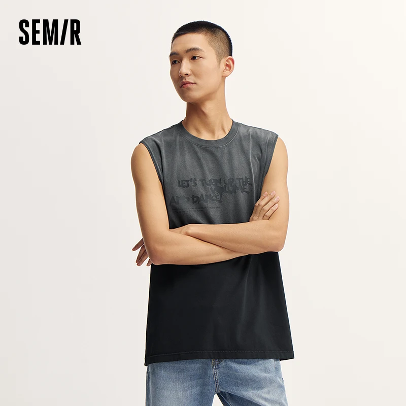 Жилет Semir мужской, летняя новая коллекция 2024, стильный топ без рукавов с принтом в уличном стиле
Жилет Semir мужской, летняя новая коллекция 2024, стильный топ без рукавов с принтом в уличном стиле
