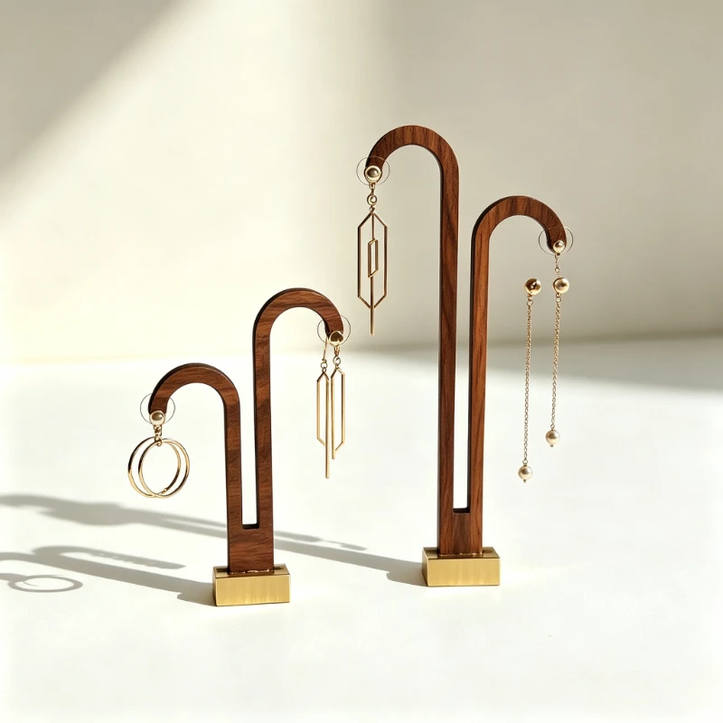 Jewelry Rack Walnut Ear Ring Rack Shop Creative High-end Jewelry Display Storage Stud Board Earrings Display Props
Jewelry Rack Walnut Ear Ring Rack Shop Creative High-end Jewelry Display Storage Stud Board Earrings Display Props