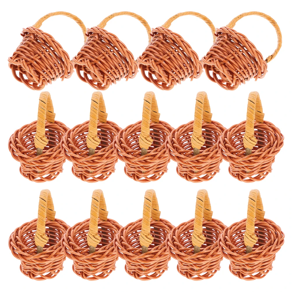 14pcs Rattan Decorative Baskets Small Woven Handheld Mini Floral Flower Decors Home Rustic Storage Prop Tiny Basket
14pcs Rattan Decorative Baskets Small Woven Handheld Mini Floral Flower Decors Home Rustic Storage Prop Tiny Basket