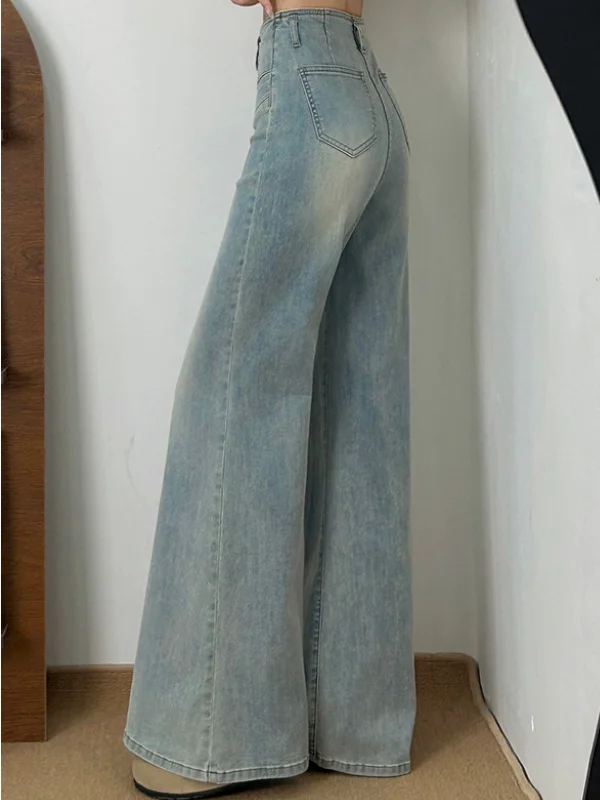 Light Blue High Waist Stretchy Micro Flare Denim Jeans Women's Spring Summer New Style Loose Feel Lazy Style Flared Pants
Light Blue High Waist Stretchy Micro Flare Denim Jeans Women's Spring Summer New Style Loose Feel Lazy Style Flared Pants