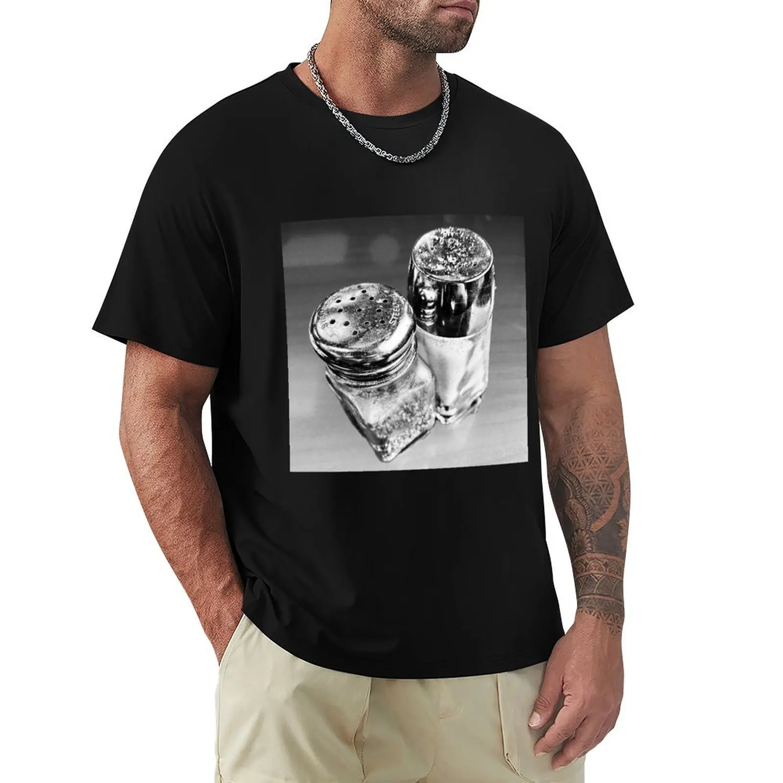 Retro Elegance : Vintage Salt & Pepper Shakers Timeless Photograph T-Shirt Utility Casual Work T-Shirt
Retro Elegance : Vintage Salt & Pepper Shakers Timeless Photograph T-Shirt Utility Casual Work T-Shirt