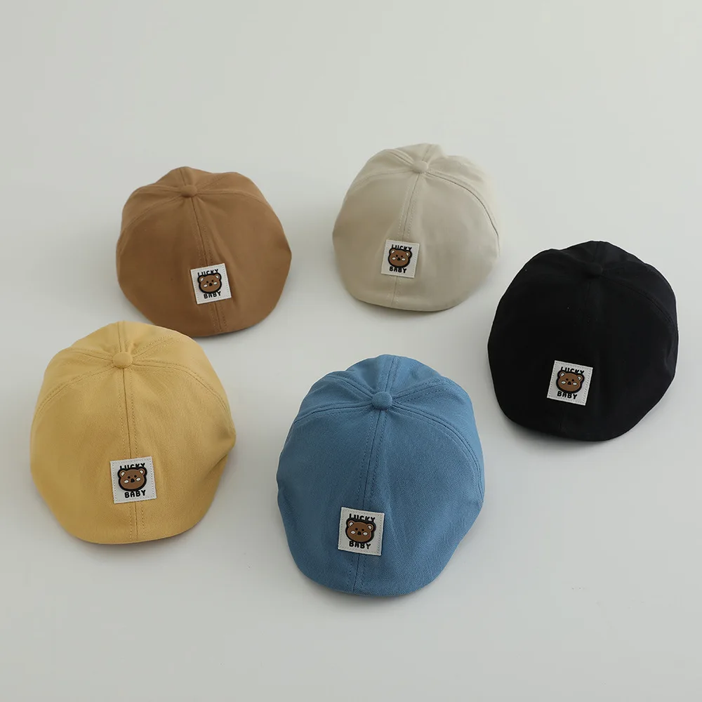 1-3 Years Kids Cute Bear Forward Hats Fashion Solid Color Baby Toddler Cotton Beret Outdoor Kids Sunshade Visors
1-3 Years Kids Cute Bear Forward Hats Fashion Solid Color Baby Toddler Cotton Beret Outdoor Kids Sunshade Visors