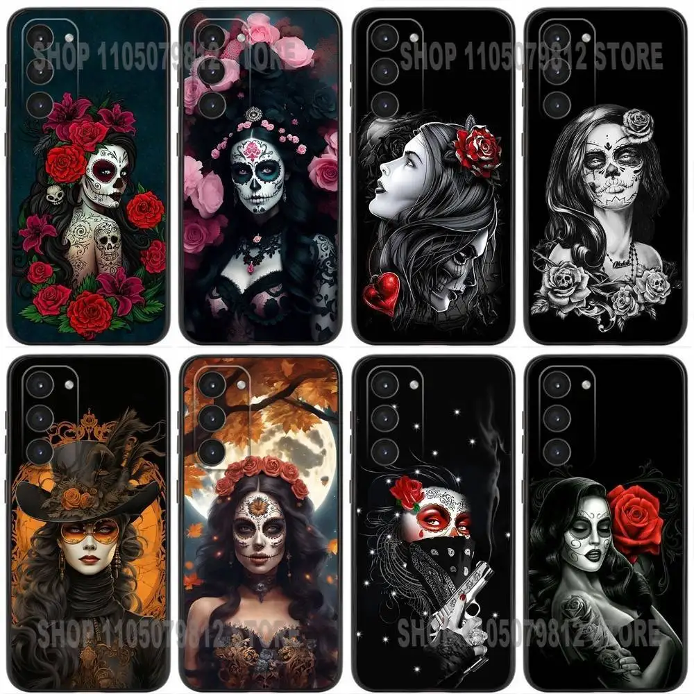 Catrina Beautiful Rose Girl Skull Phone Case For Samsung Galaxy A32,21s,22,31,52,53,72,73,Note20,8,9,10 Silicone Black Cover
Catrina Beautiful Rose Girl Skull Phone Case For Samsung Galaxy A32,21s,22,31,52,53,72,73,Note20,8,9,10 Silicone Black Cover