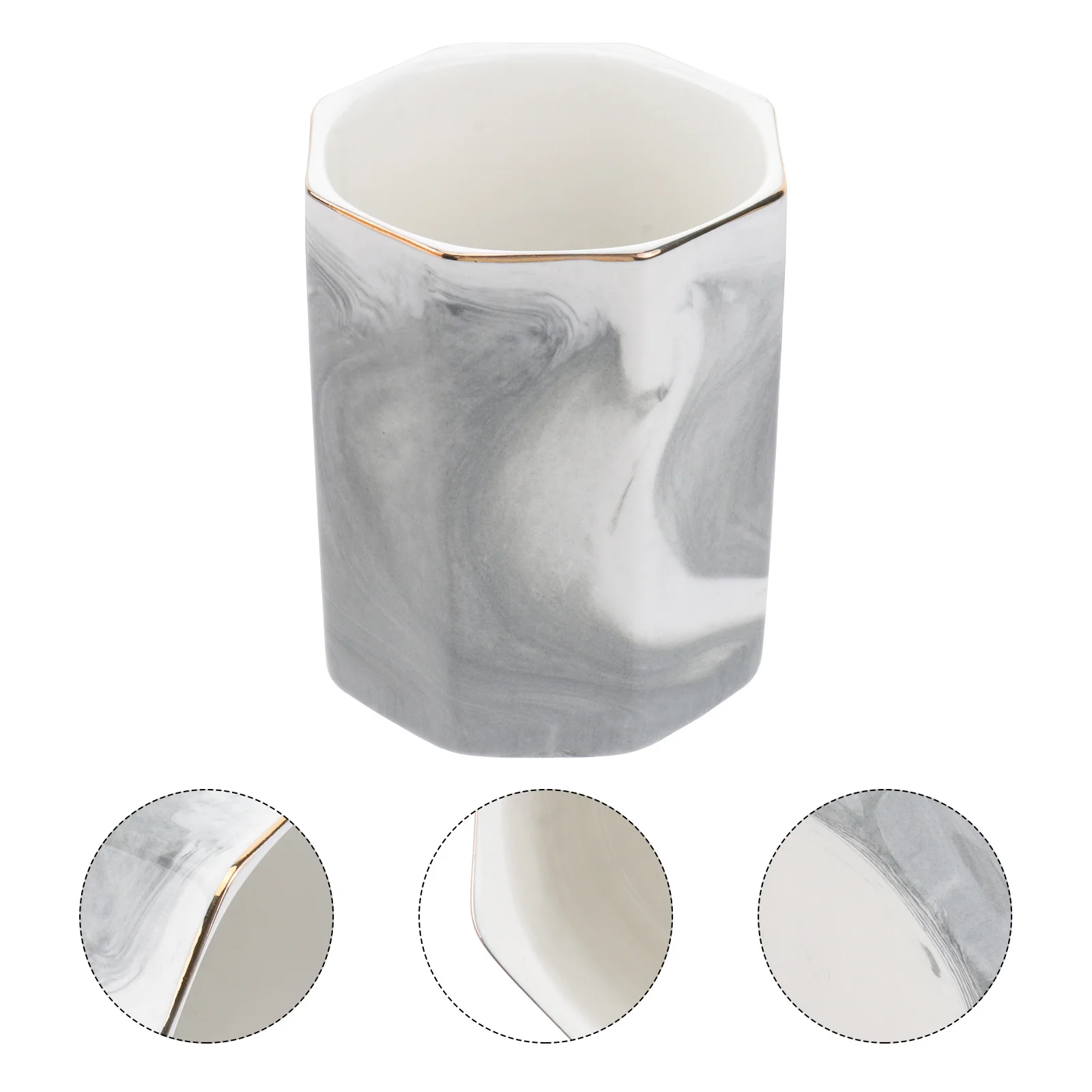 1Pcs Ceramic Marble Pattern Storage Cup Nordic Pen Holder Makeup Brush Organizer Grey Golden Rim Storage Cup Pen Holder
1Pcs Ceramic Marble Pattern Storage Cup Nordic Pen Holder Makeup Brush Organizer Grey Golden Rim Storage Cup Pen Holder