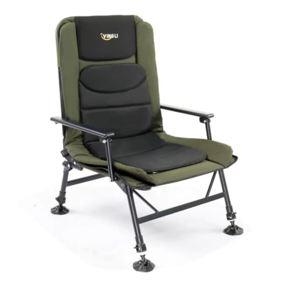 Oversized Fishing Chair Heavy Duty Support 440 LBS 160 Freely Adjustable Reclining Folding Chair with High Back for Outdoor Cam
Oversized Fishing Chair Heavy Duty Support 440 LBS 160 Freely Adjustable Reclining Folding Chair with High Back for Outdoor Cam