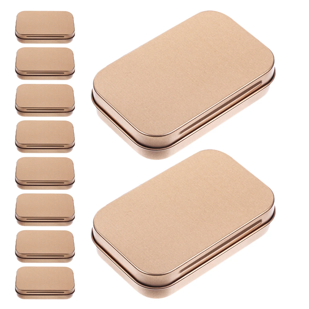 10 Pcs Small Metal Tin Boxes Matte Finish Storage Containers For Cards Keys Jewelry Travel Office Use Tinplate Tins Hollow Mini
10 Pcs Small Metal Tin Boxes Matte Finish Storage Containers For Cards Keys Jewelry Travel Office Use Tinplate Tins Hollow Mini