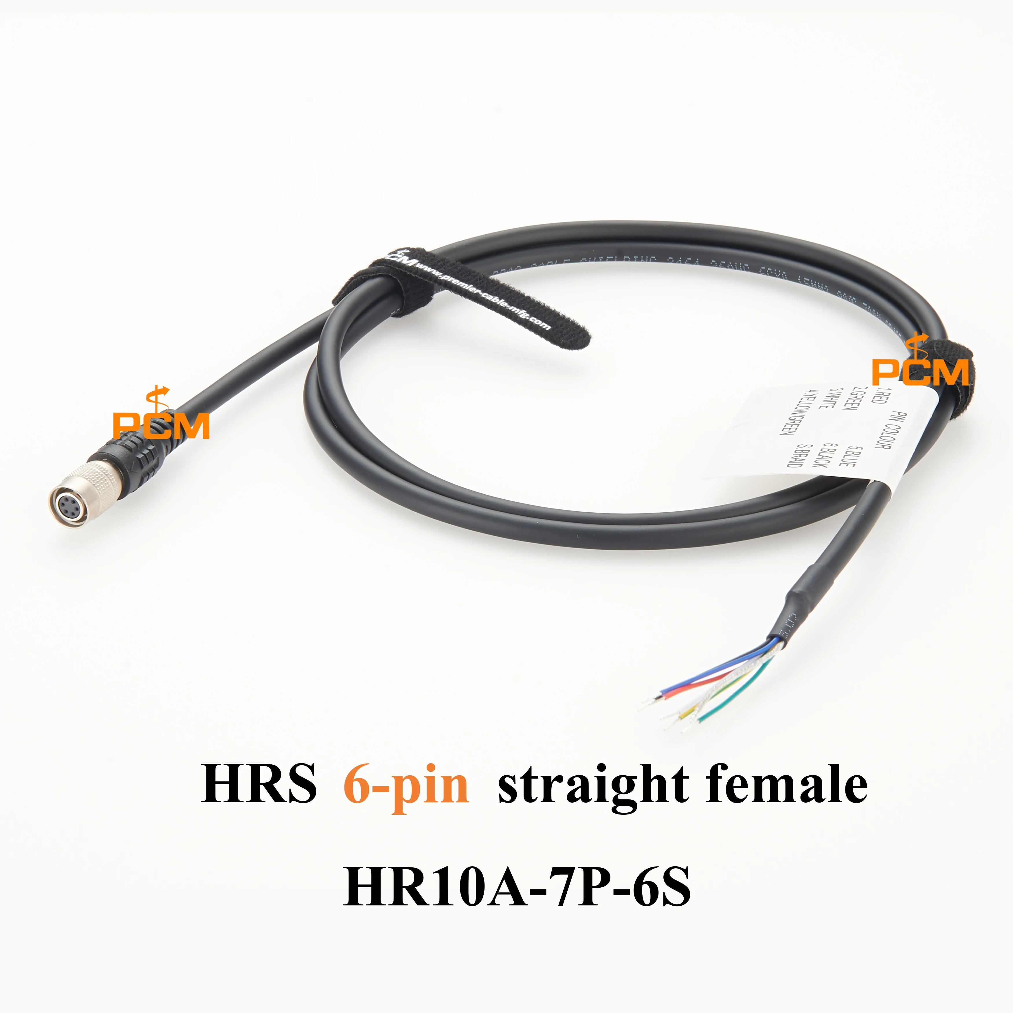 Hirose HRS HR10A-7P-6S Female Straight to Flying leads Power I/O Trigger GPIO Signal Cable for Baumer JAI IDS GigE Vision Camera
Hirose HRS HR10A-7P-6S Female Straight to Flying leads Power I/O Trigger GPIO Signal Cable for Baumer JAI IDS GigE Vision Camera