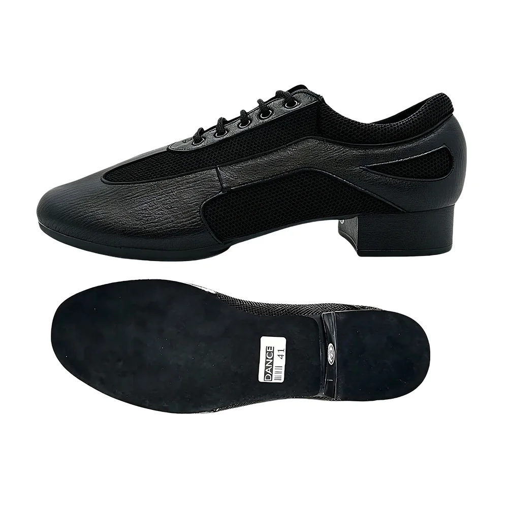 Black Men Latin Ballroom Dance Shoes Real Cow Leather Breathable Mesh Training Shoe Low Heel Two Kinds Soles
Black Men Latin Ballroom Dance Shoes Real Cow Leather Breathable Mesh Training Shoe Low Heel Two Kinds Soles