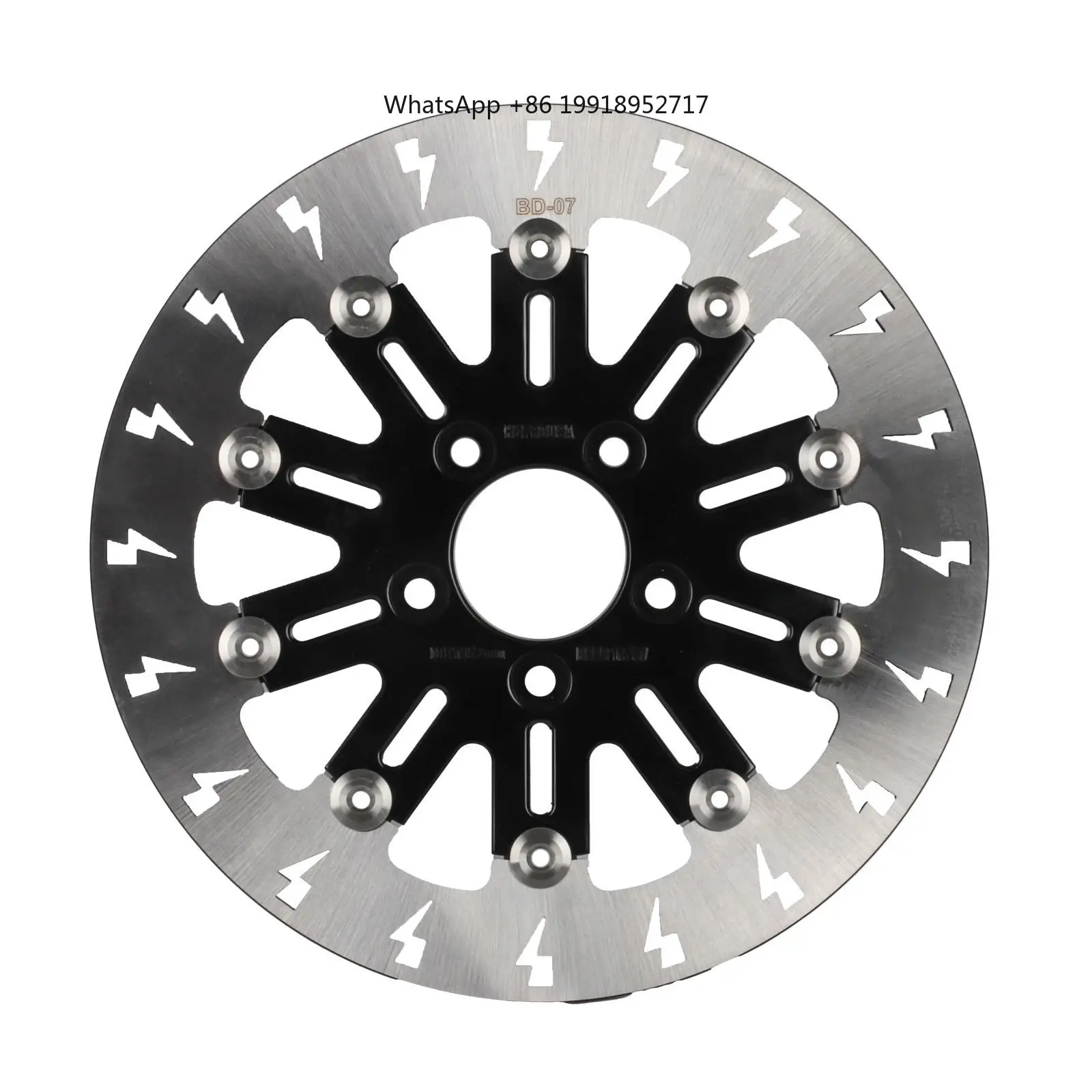 11.5" Rear Lightning Style Brake Rotor 420 Stainless Steel Brake Disc for Softail Touring Sportster Dyna
11.5" Rear Lightning Style Brake Rotor 420 Stainless Steel Brake Disc for Softail Touring Sportster Dyna
