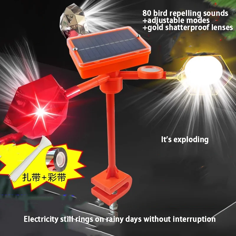 Bird Repelling Device, Outdoor New Voice Solar Bird Repelling Device, Fully Automatic Orchard Specific
Bird Repelling Device, Outdoor New Voice Solar Bird Repelling Device, Fully Automatic Orchard Specific
