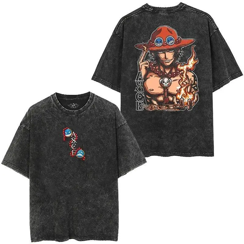 Japanese Anime ONE PIECE Sauron Loose Personality Retro Fried Snowflake Washed Cotton Short-sleeved 2025 New Fashion T-shirt Men
Japanese Anime ONE PIECE Sauron Loose Personality Retro Fried Snowflake Washed Cotton Short-sleeved 2025 New Fashion T-shirt Men