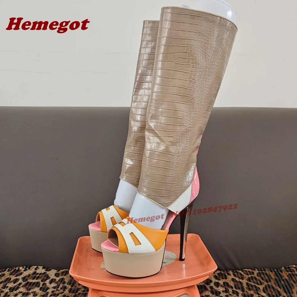 Разноцветные лоскутные металлические сандалии-гладиаторы, сандалии на платформе с вырезами, ботинки с открытым носком на шпильке, летняя женская обувь 2026
Разноцветные лоскутные металлические сандалии-гладиаторы, сандалии на платформе с вырезами, ботинки с открытым носком на шпильке, летняя женская обувь 2026