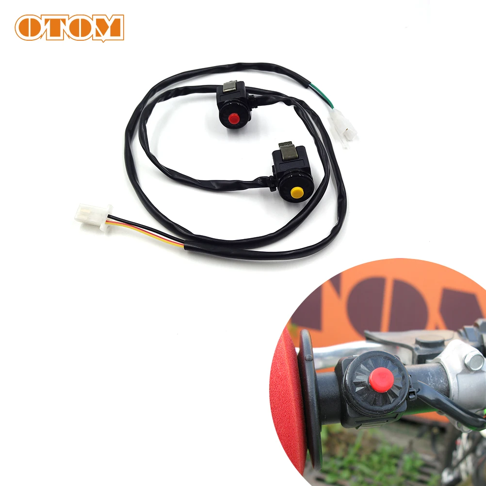OTOM Motorcycle Kill Switch Red Yellow Push Button Horn Starter For KTM EXC HUSQVARNA FE CRF KXL YZF RMZ Dirt Pit Bike ON/OFF
OTOM Motorcycle Kill Switch Red Yellow Push Button Horn Starter For KTM EXC HUSQVARNA FE CRF KXL YZF RMZ Dirt Pit Bike ON/OFF