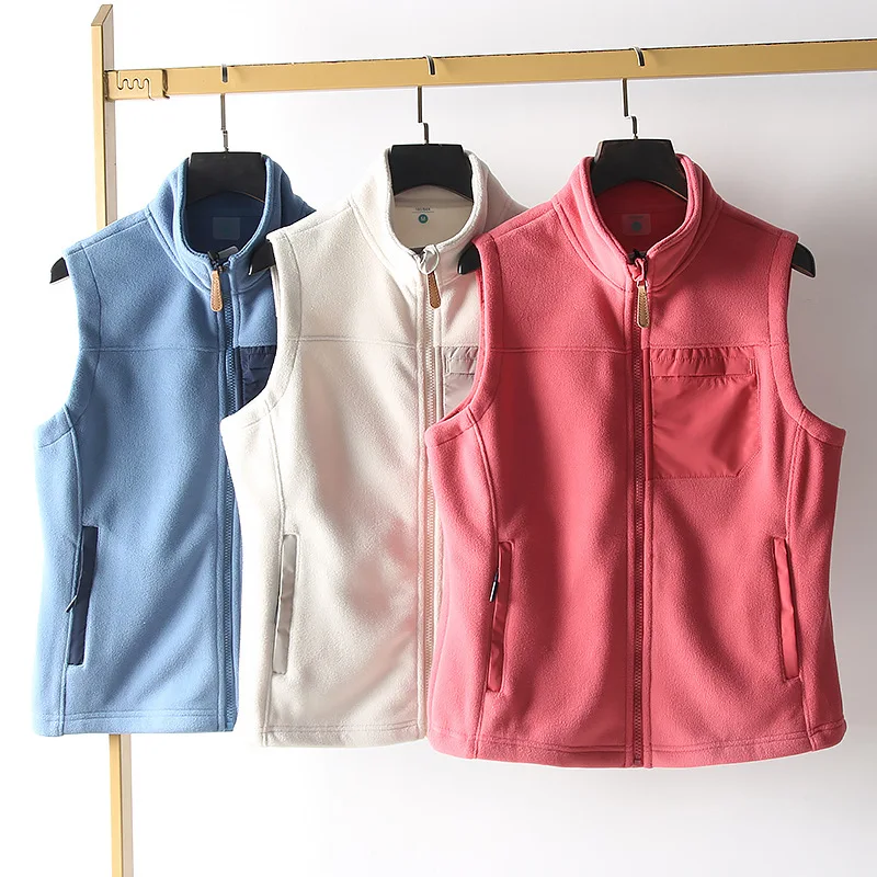 Waistcoat Women Winter Women's Double-sided Fleece Vest Outdoor Thermal Vest Sleeveless Stand-up Collar Vest Sleeveless
Waistcoat Women Winter Women's Double-sided Fleece Vest Outdoor Thermal Vest Sleeveless Stand-up Collar Vest Sleeveless