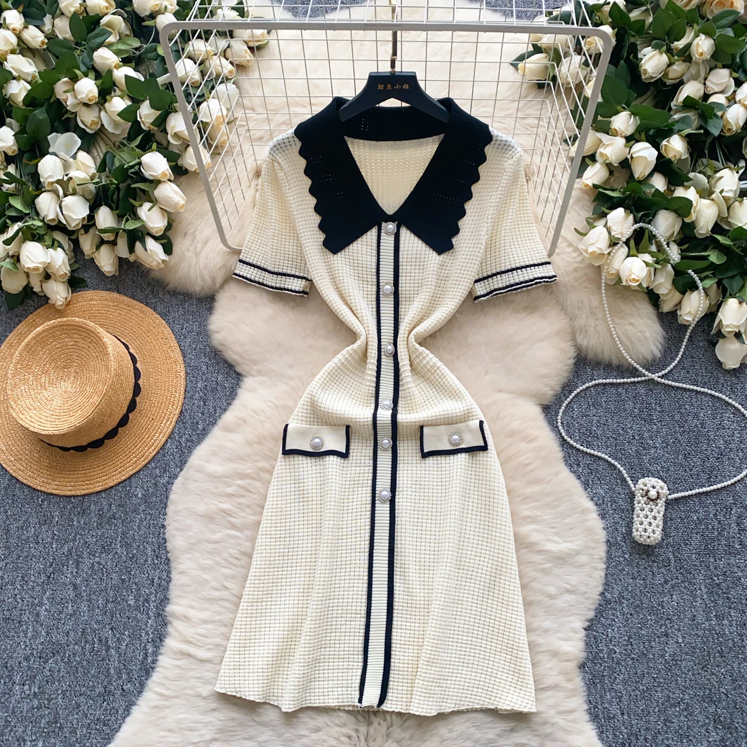 Sexy Polo-Neck button Knit Slip Dress Chic Sexy Vintage Fashion Party Sundress Women Elegant Slim Wrap Vestido
Sexy Polo-Neck button Knit Slip Dress Chic Sexy Vintage Fashion Party Sundress Women Elegant Slim Wrap Vestido