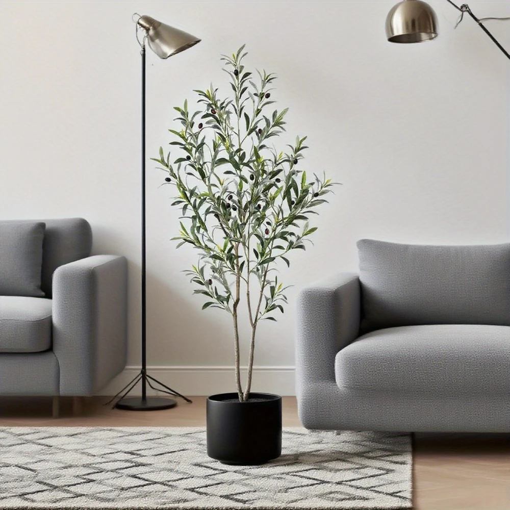 Искусственное оливковое дерево - искусственные ветки высокого разрешения с ягодами, пластиковый декор для внутреннего и наружного использования для гостиной, домашнего офиса
Искусственное оливковое дерево - искусственные ветки высокого разрешения с ягодами, пластиковый декор для внутреннего и наружного использования для гостиной, домашнего офиса