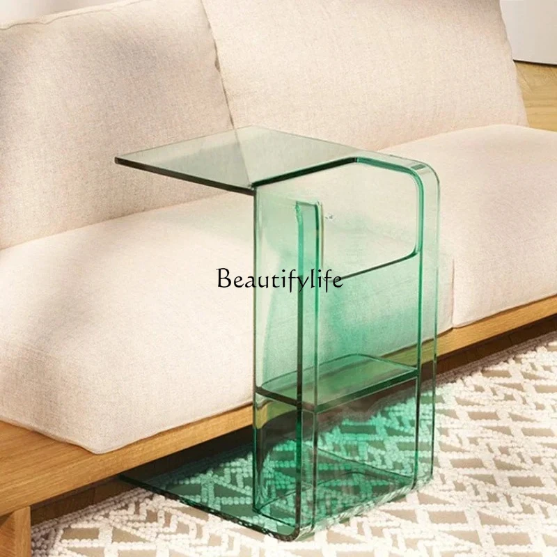 sofa acrylic transparent color side table bedside table mobile small coffee table
sofa acrylic transparent color side table bedside table mobile small coffee table