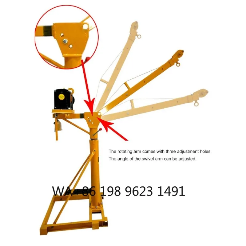 1 Ton Mini Electric Winch Construction Hoist Portable Small Crane for Workshop Building Material Lifting
1 Ton Mini Electric Winch Construction Hoist Portable Small Crane for Workshop Building Material Lifting