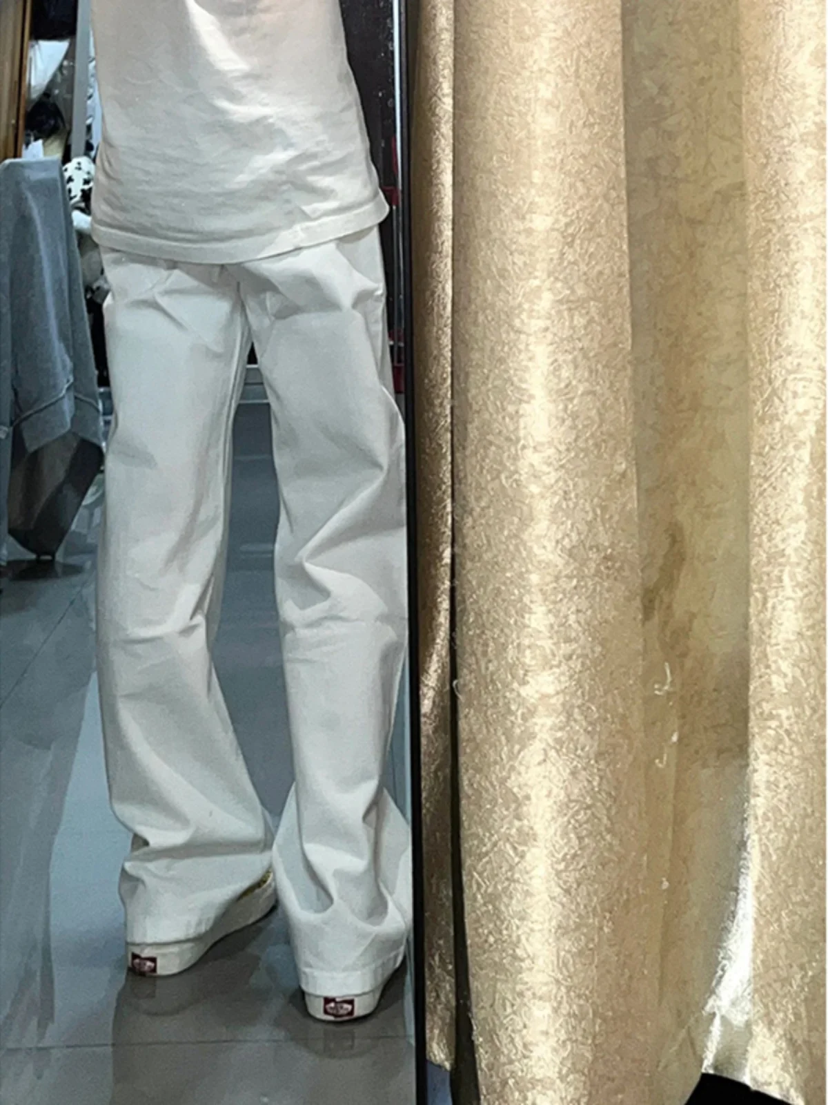 Pearl White Elastic Denim Jeans Men's Summer CleanFit Slim Straight Long Trendy Brand mid Waist Zipper Wear Resistant
Pearl White Elastic Denim Jeans Men's Summer CleanFit Slim Straight Long Trendy Brand mid Waist Zipper Wear Resistant