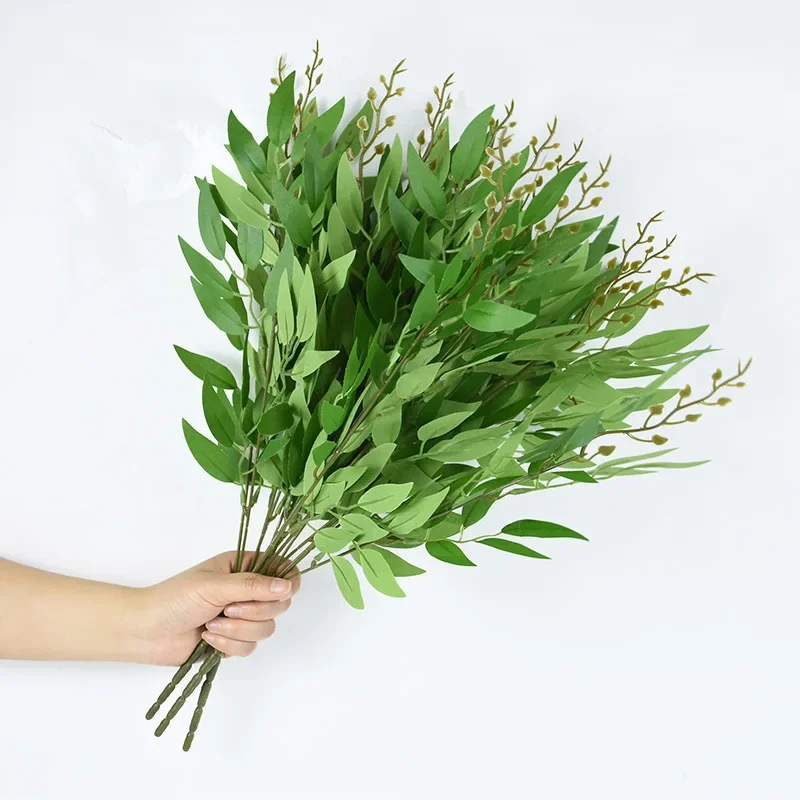 Artificial Plants Italian Ruscus Greenery Stems Spring Faux Shrub Bushes Green Leaves for Wedding Arch Bouquet Home Decor
Artificial Plants Italian Ruscus Greenery Stems Spring Faux Shrub Bushes Green Leaves for Wedding Arch Bouquet Home Decor