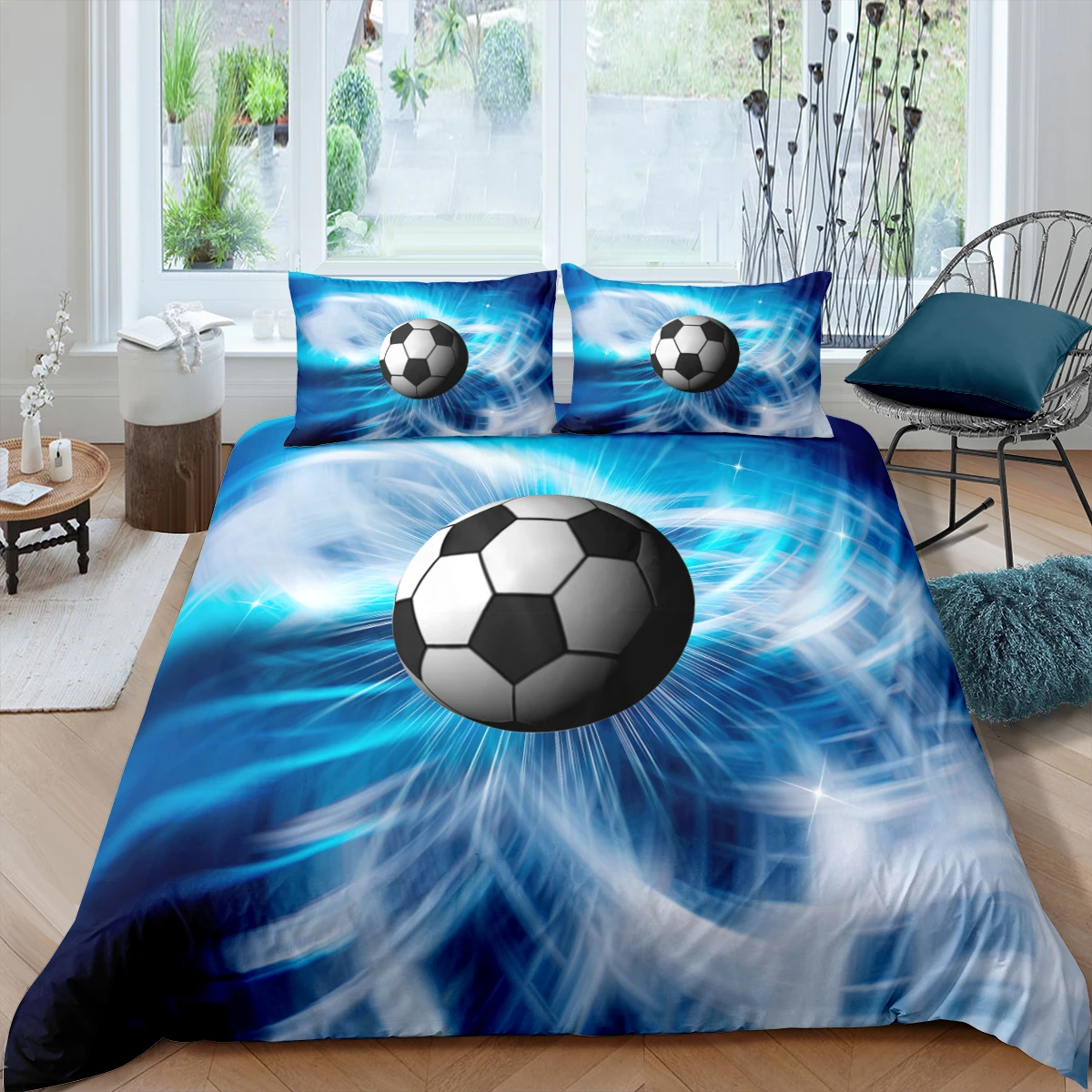 Home Living Luxury 3D Football Bedding Set Duvet Cover Pillowcase Kids Bedding Set Queen and King EU/US/AU/UK Size
Home Living Luxury 3D Football Bedding Set Duvet Cover Pillowcase Kids Bedding Set Queen and King EU/US/AU/UK Size