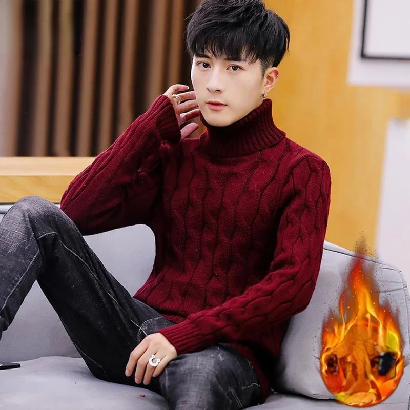 High Quality Mens Turtleneck Sweaters Pullover Solid Knitted Sweater Men Casual Pullovers Autumn Winter Warm Knitwear Man B114
High Quality Mens Turtleneck Sweaters Pullover Solid Knitted Sweater Men Casual Pullovers Autumn Winter Warm Knitwear Man B114