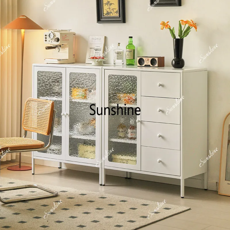 Simple cream wind metal four-bucket chest of drawers bedroom household bedside living room against the wall storage
Simple cream wind metal four-bucket chest of drawers bedroom household bedside living room against the wall storage