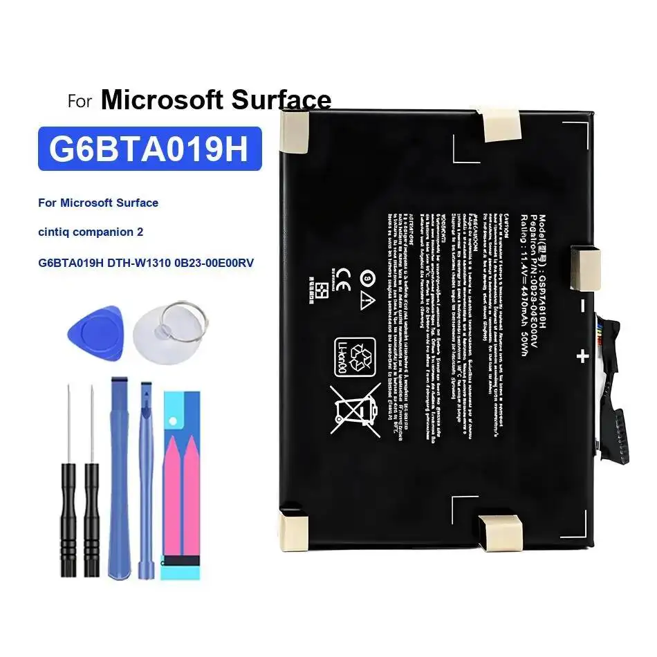 Для Microsoft Surface Cintiq Companion 2 G6BTA019H Dth-W1310 0B23-00E00RV Высокоэффективный надежный аккумулятор для планшета 4470 мАч
Для Microsoft Surface Cintiq Companion 2 G6BTA019H Dth-W1310 0B23-00E00RV Высокоэффективный надежный аккумулятор для планшета 4470 мАч