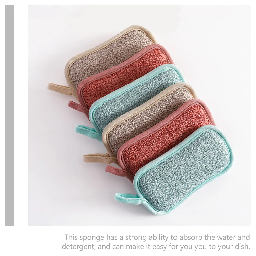 6pcs Kitchen Dish Sponges Scrub Sponge Lightweight Reusable Multi-Use Household Linen Sponge For Dishes Pots Walls Grease
6pcs Kitchen Dish Sponges Scrub Sponge Lightweight Reusable Multi-Use Household Linen Sponge For Dishes Pots Walls Grease