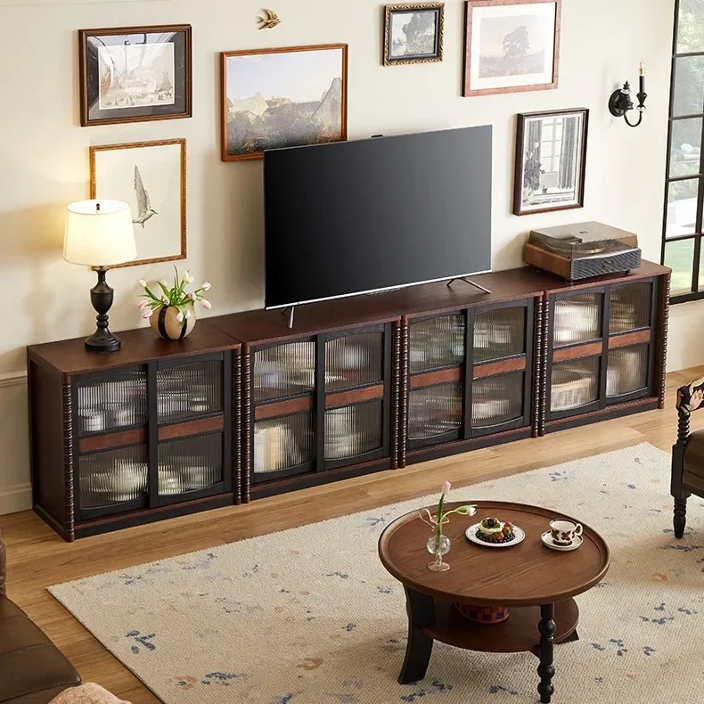 TTFrench TV cabinet retro solid wood small apartment living room home storage locker antique style
TTFrench TV cabinet retro solid wood small apartment living room home storage locker antique style