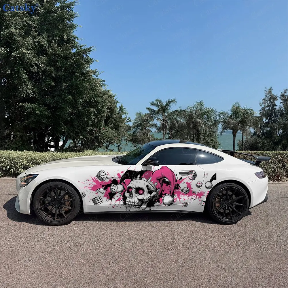 2pcs Card Joker Skull Decal, Durable, Fade-Resistant, Enhance Your Vehicles Aesthetic With Bold Art Design Car Vinyl Wrap
2pcs Card Joker Skull Decal, Durable, Fade-Resistant, Enhance Your Vehicles Aesthetic With Bold Art Design Car Vinyl Wrap