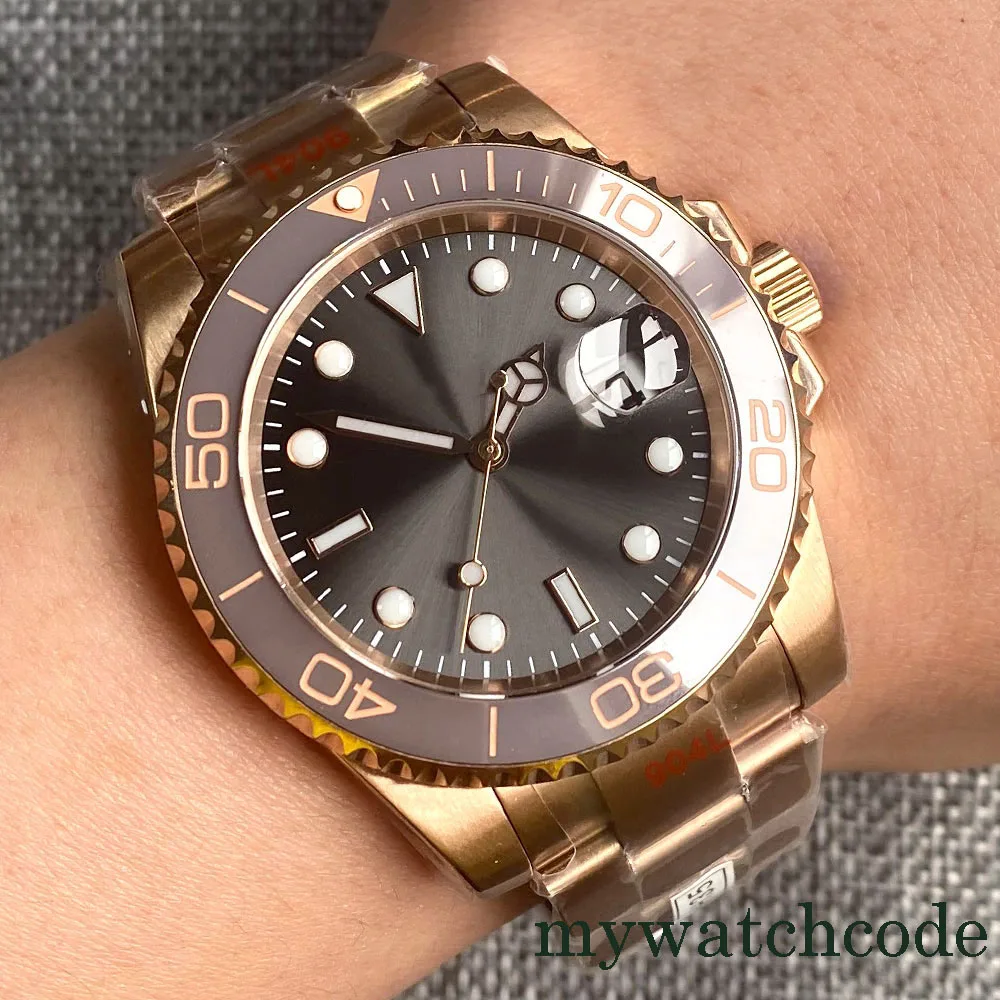 BLIGER Grey Sunburst Dial Sapphire Crystal Rose Gold Plated Luxury NH35A Automatic Men's Watch Steel Bracelet
BLIGER Grey Sunburst Dial Sapphire Crystal Rose Gold Plated Luxury NH35A Automatic Men's Watch Steel Bracelet