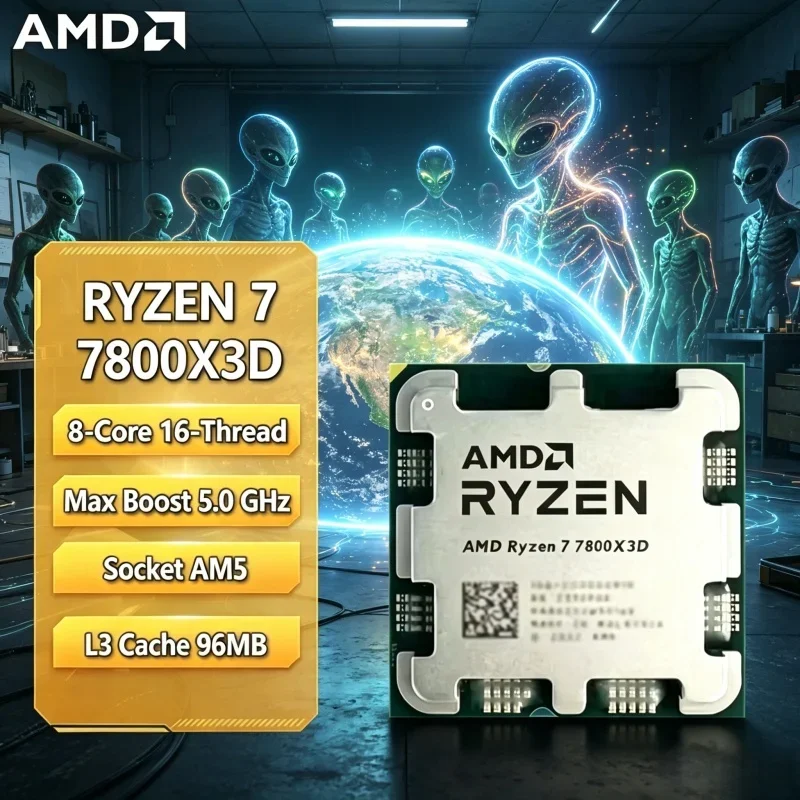 Low Latency Game-focused 2026 AMD R7 7800X3D 4.2GHz Base 5.0GHz Boost 5NM Zen4 AM5 120W DDR5 96MB L3 Tray CPU No Cooler
Low Latency Game-focused 2026 AMD R7 7800X3D 4.2GHz Base 5.0GHz Boost 5NM Zen4 AM5 120W DDR5 96MB L3 Tray CPU No Cooler