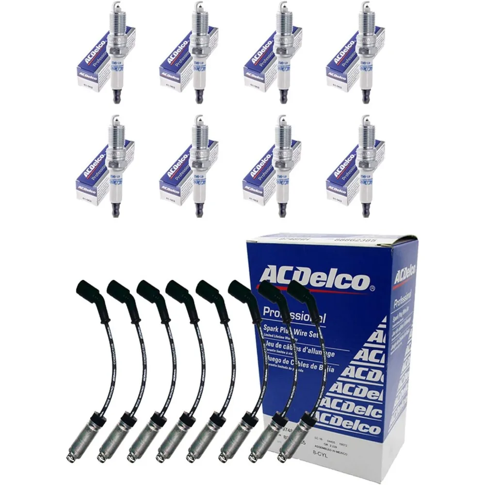 8 ACD-OEM Spark Plug Wires 9748HH + 8 ACD-OEM Double Platinum Spark Plugs 41-962 + 8 Heat Shields For LS2 LS3 LS4 LS7 Engines
8 ACD-OEM Spark Plug Wires 9748HH + 8 ACD-OEM Double Platinum Spark Plugs 41-962 + 8 Heat Shields For LS2 LS3 LS4 LS7 Engines