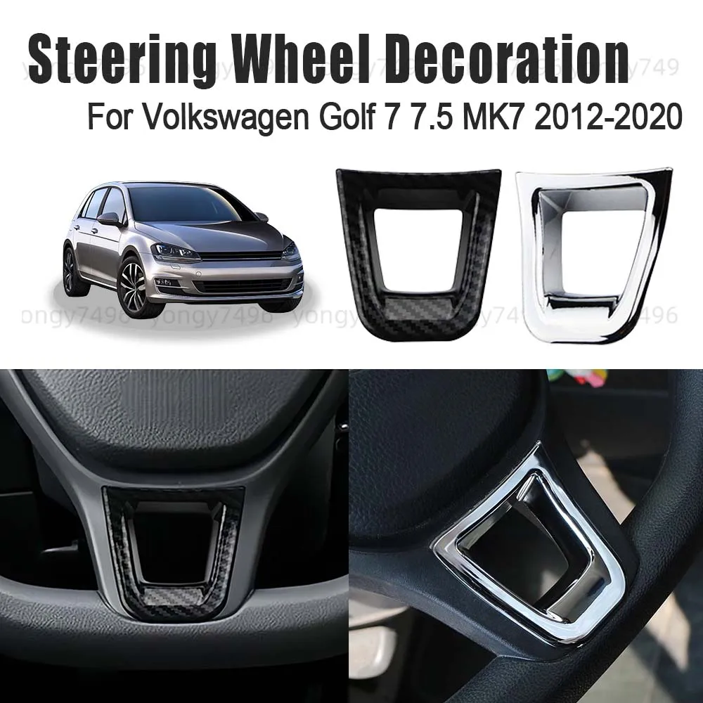 Car Upgrade Carbon Fiber Chrome Silver Steering Wheel Decoration For Volkswagen Golf 7 7.5 MK7 2012-2020 Decoration Car Styling
Car Upgrade Carbon Fiber Chrome Silver Steering Wheel Decoration For Volkswagen Golf 7 7.5 MK7 2012-2020 Decoration Car Styling