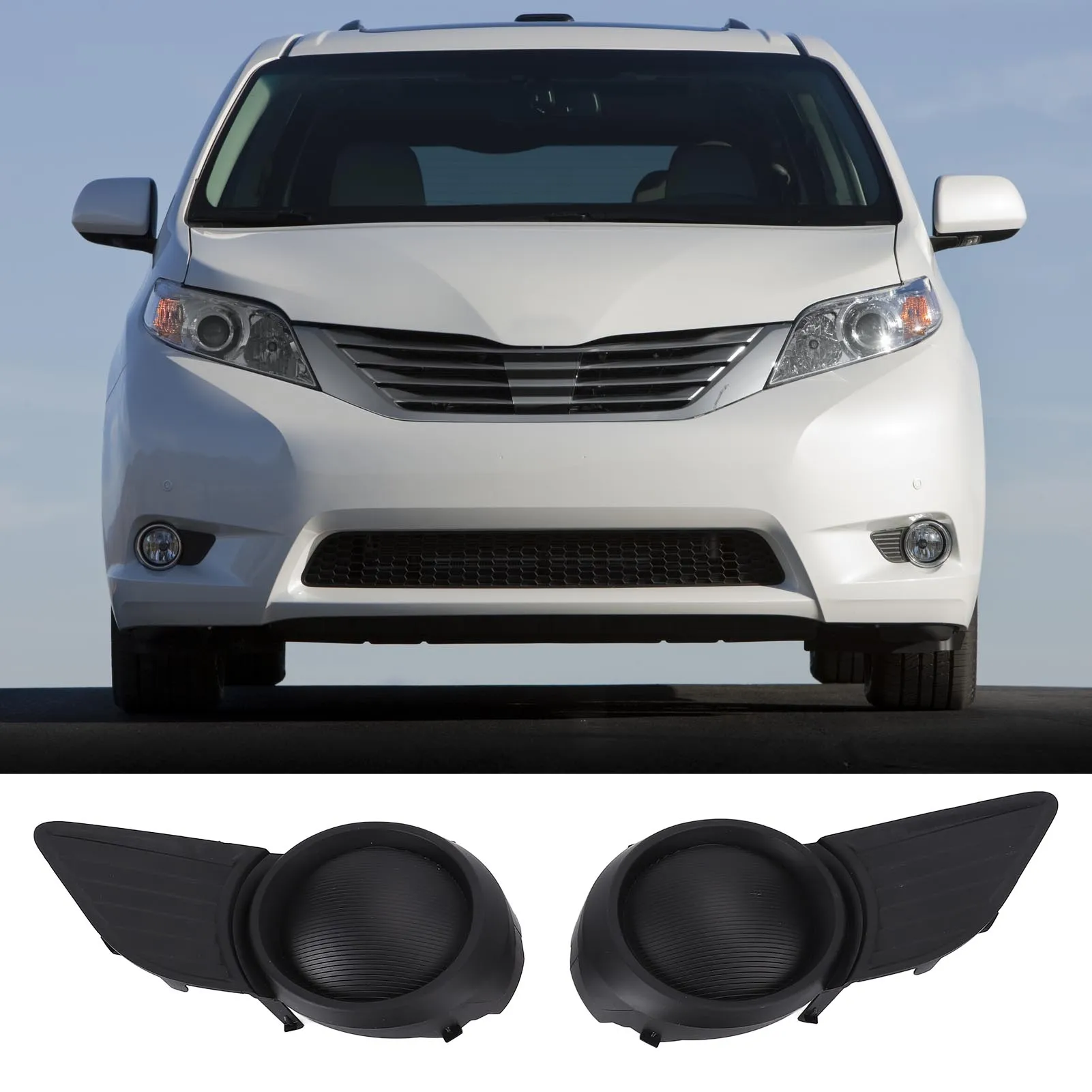1 Pair Car Fog Light Cover Weatherproof Anti Scratch Replacement For Toyota Sienna 2011-2017 52128-08030 52127-08030
1 Pair Car Fog Light Cover Weatherproof Anti Scratch Replacement For Toyota Sienna 2011-2017 52128-08030 52127-08030