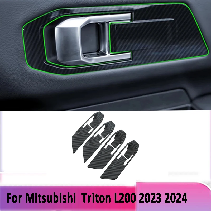 For Mitsubishi Triton L200 2023 2024 2025 ABS Carbon Fiber Inner Door Bowl Cover Trim Door Bowl Decoration Sticker Accessories
For Mitsubishi Triton L200 2023 2024 2025 ABS Carbon Fiber Inner Door Bowl Cover Trim Door Bowl Decoration Sticker Accessories
