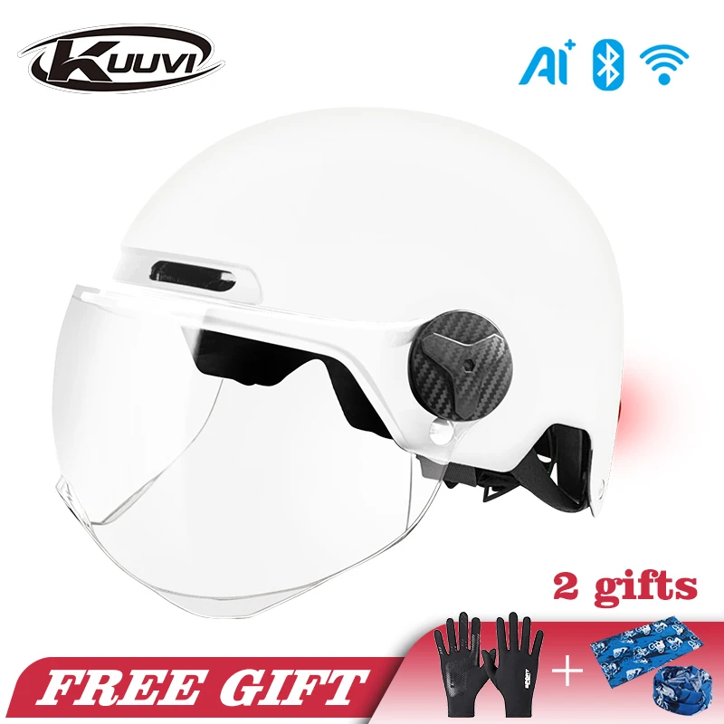 KUUVI Motorcycle Half Face Helmet with Bluetooth IVA Navigation Multi-function Electric Vehicle Helmet Cruiser Scooter
KUUVI Motorcycle Half Face Helmet with Bluetooth IVA Navigation Multi-function Electric Vehicle Helmet Cruiser Scooter