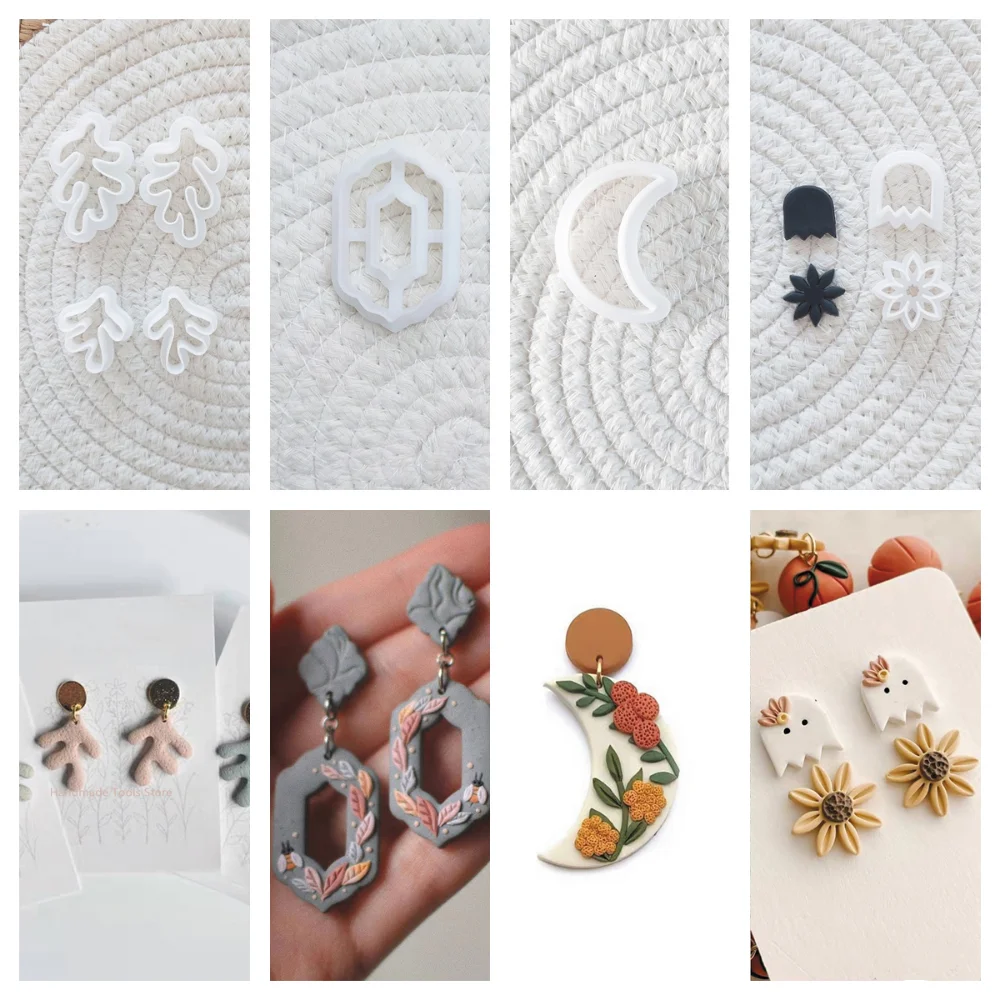 Soft Pottery Polymer Clay Cutter Fine Cutting Mold Handmade Earrings Jewelry DIY Pendant Making Tool INS Coral Moon New
Soft Pottery Polymer Clay Cutter Fine Cutting Mold Handmade Earrings Jewelry DIY Pendant Making Tool INS Coral Moon New